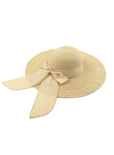 اشتري قبعة شاطئ مزينة بعقدة فيونكة بيج في السعودية