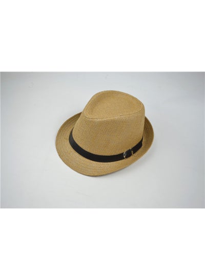 Buy Straw Jazz Hat Beige in Saudi Arabia