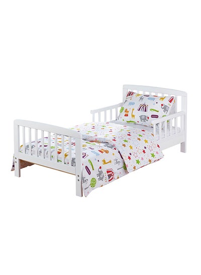 Buy Circus Friends Toddler Bedding Set - White in UAE