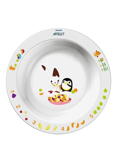 Buy Toddler Bowl Big - White/Green/Black in Saudi Arabia