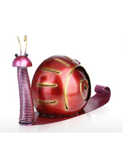 Buy Decorative Metal Snail Ornament Multicolour 23 x 9 x 14.5cm in Saudi Arabia