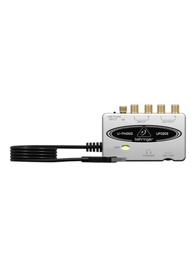 Buy Audio Interface With Built In Phono Preamp UFO202 Silver/Black in UAE