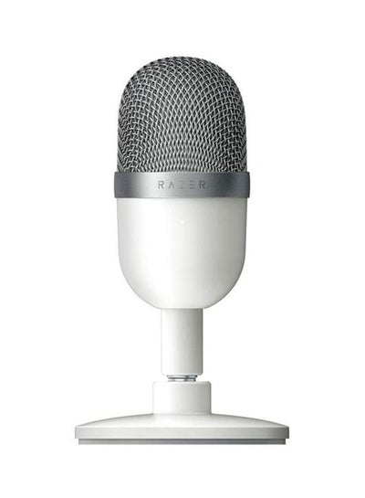 Buy Razer Seiren Mini USB Condenser Microphone for Streaming - Compact with Supercardioid Polar Pattern, Tiltable Stand, Integrated Shock Sbsorber - Mercury White in Saudi Arabia