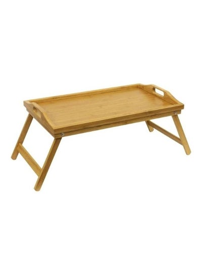 Buy Bamboo Bed Tray Natural wood in UAE