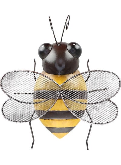 Buy Metal Decorative Bee Sculpture Multicolour 27 x 16.5 x 21.5cm in Saudi Arabia