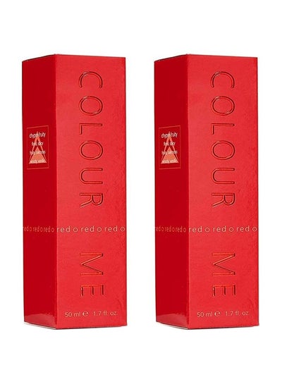 Buy 2-Piece Colour Me Red EDT 50ml in UAE