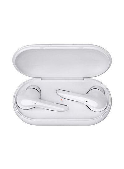 Buy Wireless Bluetooth Earphone Built-in Mic White in Saudi Arabia