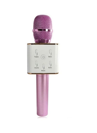 Buy Q7 Wireless Karaoke Microphone Q7 Pink/White in UAE