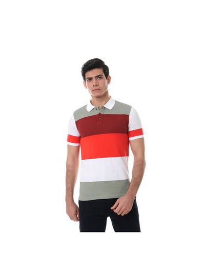 Buy Embroidered Casual Poloshirt Multicolour in Egypt