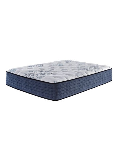 Buy Bonita Springs Plush Queen Mattress White/Blue 59x79x14inch in Saudi Arabia