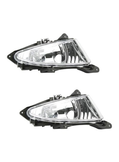 Buy 2-Piece Fog Lamp For Spider/Elantra 2009 - 2010 in UAE