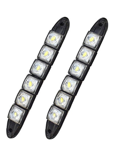 Buy 2-Piece 6 LED DRL Headlight Lamp in Saudi Arabia