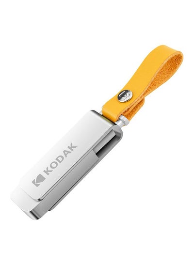 Buy K133 128GB Metal Portable Waterproof Mini USB3.0 Flash Pen Drive With Sling C6681-128-L Silver in Saudi Arabia