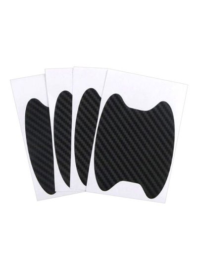 Buy 4-Piece Scratch-Resistant Car Handle Door Sticker Set in Saudi Arabia