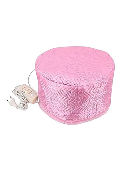 Buy Electric Thermal Treatment Hair Spa Steamer Cap Pink 23x17cm in Egypt