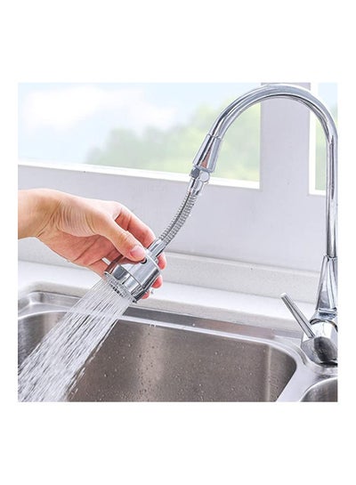 Buy 360 Degree Rotating Faucet Sprayer Silver 18.6x10.8x5.5cm in UAE