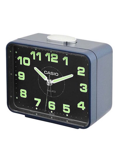 Buy Desk Analog Alarm Clock Blue/Silver 10.7x9x6cm in Saudi Arabia