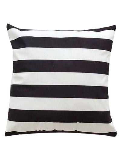 Buy Decorative Printed Pillowcase Black/White 45 x 45cm in Saudi Arabia