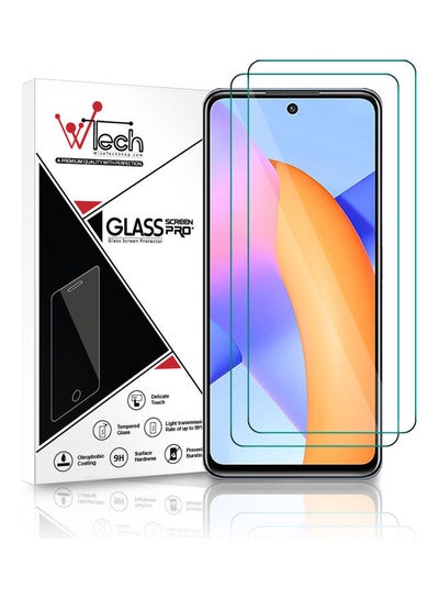 Buy Pack Of 2 Tempered Glass Screen Protectors For Honor 10X Lite Clear in Saudi Arabia