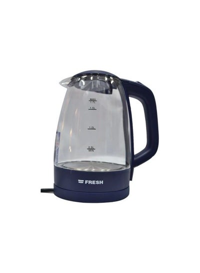 Buy Glass Electric Kattle 1.7 L EGK17000 Dark Blue in Egypt