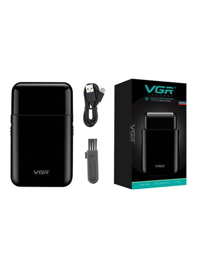 Buy V-390 Single Foil Cordless Electric Travel Mini Manufacturer Shaver For Man Black in UAE