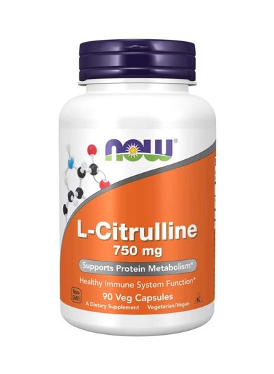 Buy L-Citrulline Dietary Supplement 750mg - 90 Veg Capsules in UAE