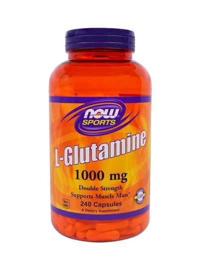 Buy L-Glutamine Double Strength 1000mg - 240 Capsules in UAE