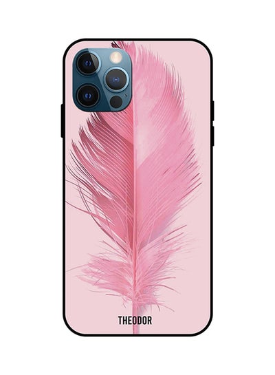 اشتري Protective Case Cover For iPhone 12 Pro Max Feather Pink في السعودية