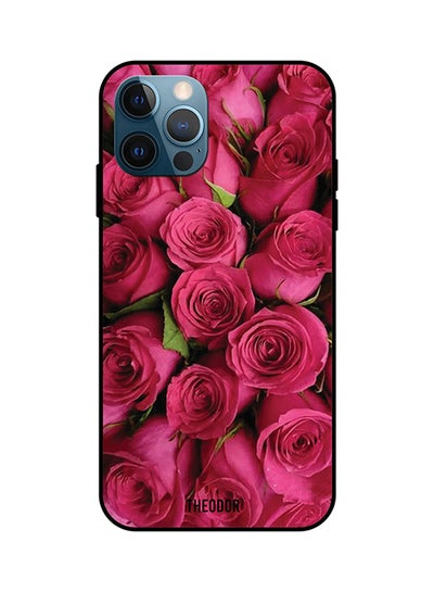 Buy Protective Case Cover For iPhone 12 Pro Max Roses Pink in Saudi Arabia
