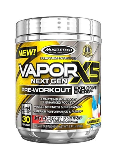 Buy Vapor X5 Next Gen Pre Workout Powder - Icy Rocket Freeze in Saudi Arabia