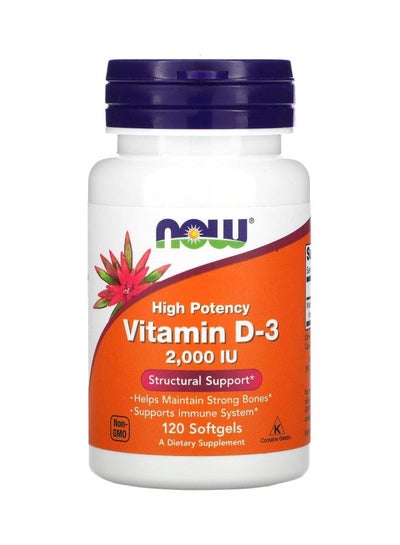Buy High Potency Vitamin D-3 - 120 Softgels in UAE