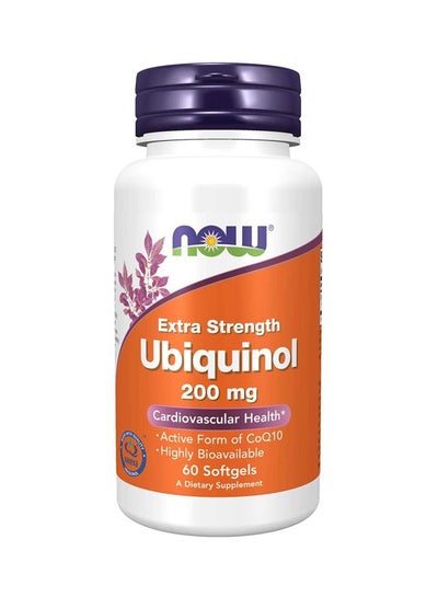 Buy Extra Strength Ubiquinol Dietary Supplement 200 Mg - 60 Softgels in UAE