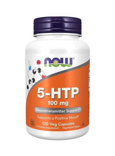 اشتري عبوة مكمل غذائي 5-HTP تحتوي على 120 كبسولة نباتية - 100 مغ في الامارات