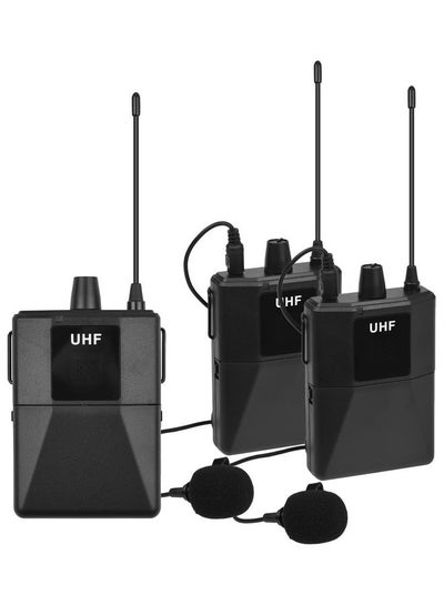 Buy UHF Wirless Microphone System Set I-7531-2 Black in Saudi Arabia