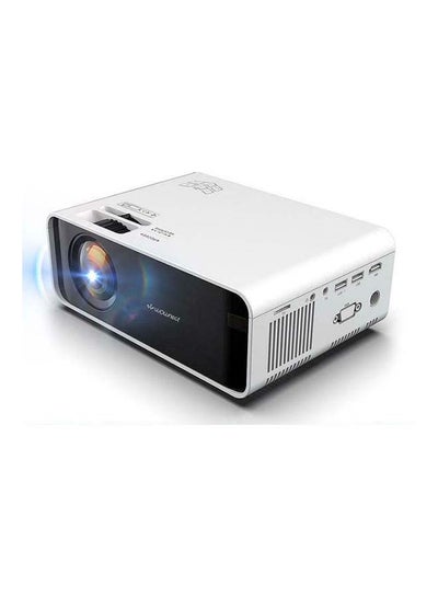 Buy Sync Mini Home Entertainment Cinema Projector With 1200 Lumens HD PROJ-WO-02-W White in UAE