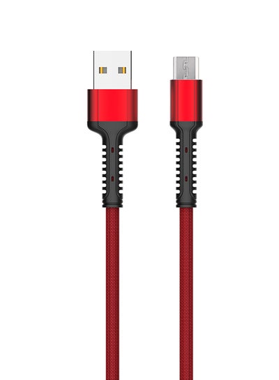 Buy Micro USB Charging Cable Red/Black in Egypt