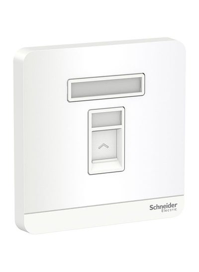 Buy 1 Gang Keystone Wallplate White 1.5x8.6x8.7cm in UAE