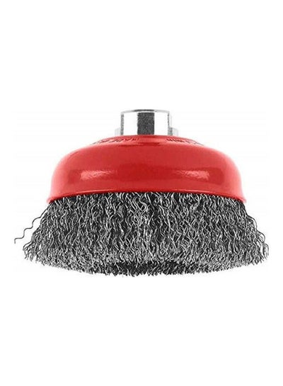 Buy M14 Cup Brush  Crimped For Metal Silver in Egypt