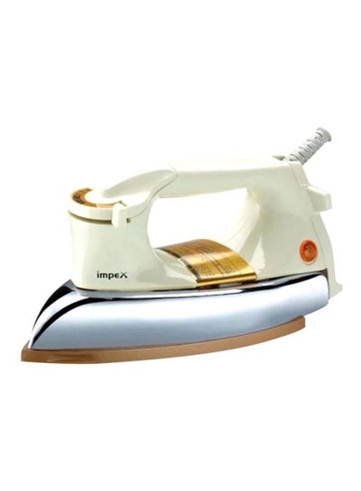 Buy Heavy Duty Dry Iron Box - Ceramic Coated Soleplate, 2 Kg, Six Temperature Settings, Swivel Cord, Shockproof Plastic Body, Neon Pilot Indicator, Automatic Thermostat 2.0 kg 1200.0 W IB 211 White/Beige/Silver in UAE