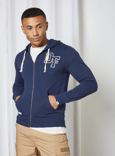 Buy Zip-Up Hoodie Navy in UAE