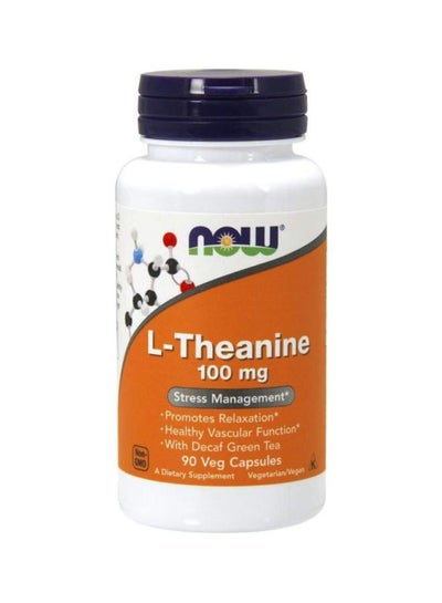 Buy L-Theanine Stress Management Dietary Supplement - 90 Capsules in UAE