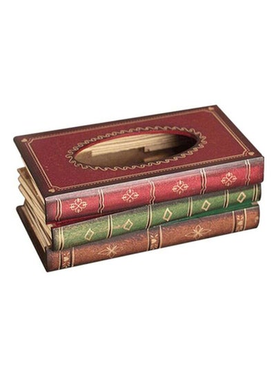 Buy Vintage Book Style Napkin Holder Multicolour in Saudi Arabia