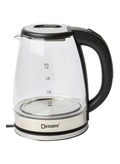 Buy Electric Kettle 1.8L 1.8 L 222 Clear/Silver/Black in UAE