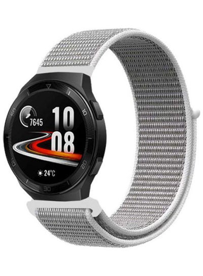 اشتري Nylon Replacement Watchband For Samsung Gear S3 Frontier / S3 Classic / Huawei GT 2e / Fitbit versa 2 22ملليمتر Silver في الامارات