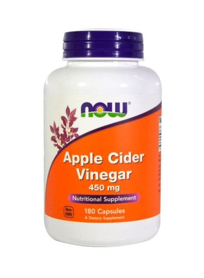 Buy Apple Cider Vinegar Dietary Supplement 450 mg - 180 Capsules in Saudi Arabia