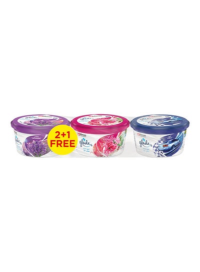 Buy 3-Piece Mini Gel Assorted Multicolour 70grams in UAE