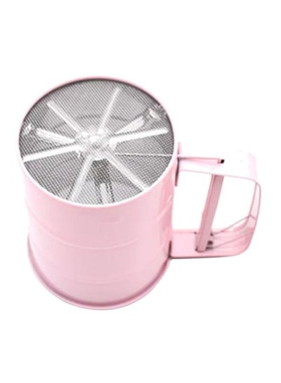 Buy Flour Sieve Strainer pink 10.5x9.5cm in UAE