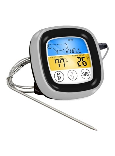 Buy Digital Kitchen Thermometer Silver/Grey/Black 7.5x7.5x2.5cm in Saudi Arabia