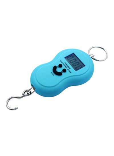 Buy Portable Digital Weighing Scale Blue 15x15x10cm in UAE