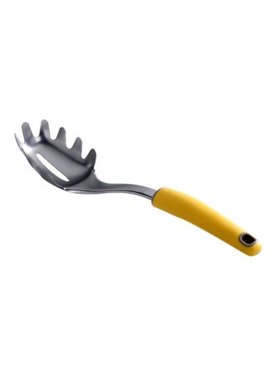 Buy Mimosa Steel Spaghetti Spoon Yellow/Silver in Saudi Arabia